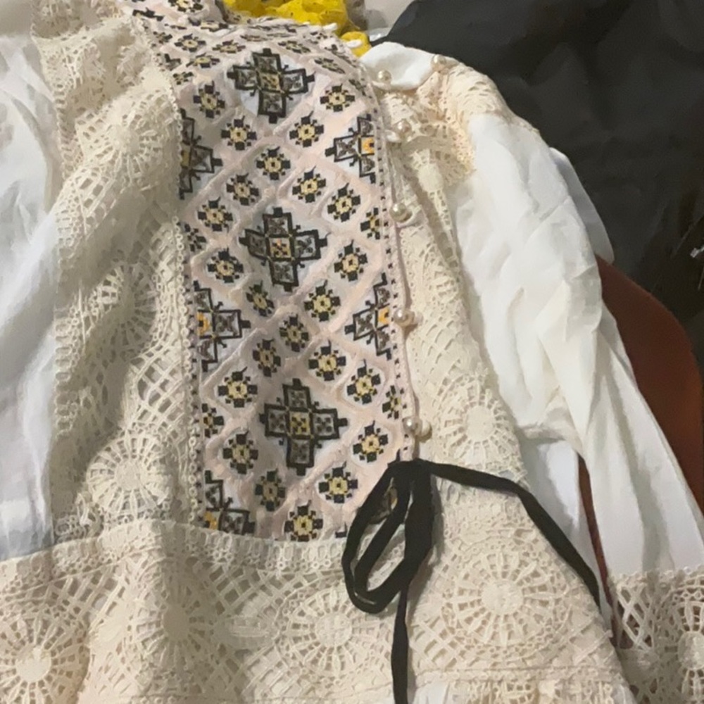 Tory Burch Carlotta Lace Trimmed Dress - Picture 6 of 6